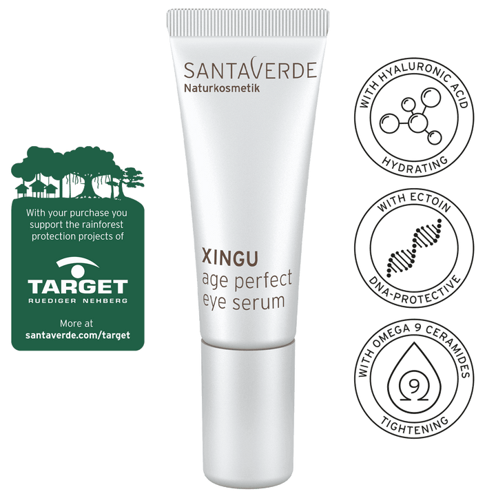 Santaverde XINGU age perfect eye serum, vananemisvastane silmaseerum turseid vähendav, taaselustav ja siluv