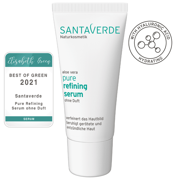 Santaverde Aloe Vera pure refining serum fragrance free, lõhnavaba seerum probleemsele ja vistrikulisele nahale - Minu Looduskosmeetika