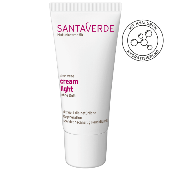 Santaverde Aloe Vera cream light fragrance free, lõhnavaba näokreem normaalsele ja kombineeritud nahale - Minu Looduskosmeetika